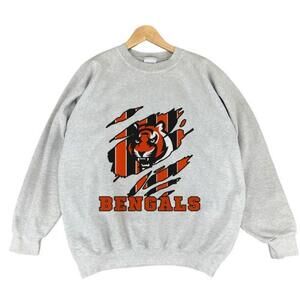 Cincinnati Bengals Tiger Team Fan Graphic Unisex Crewneck Sweatshirt